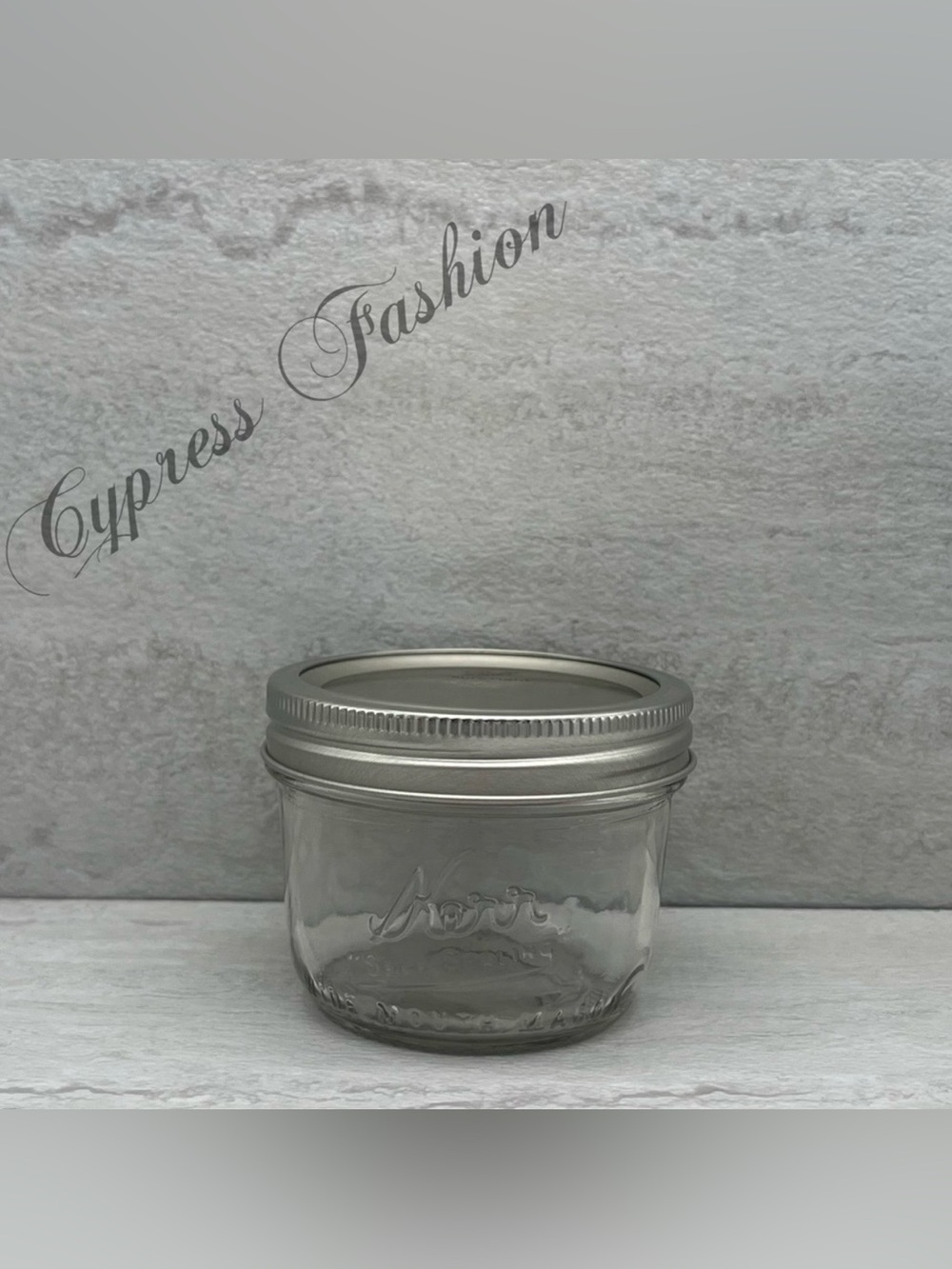 💫 Kerr 8 oz Glass Mason Jar with Standard Lid